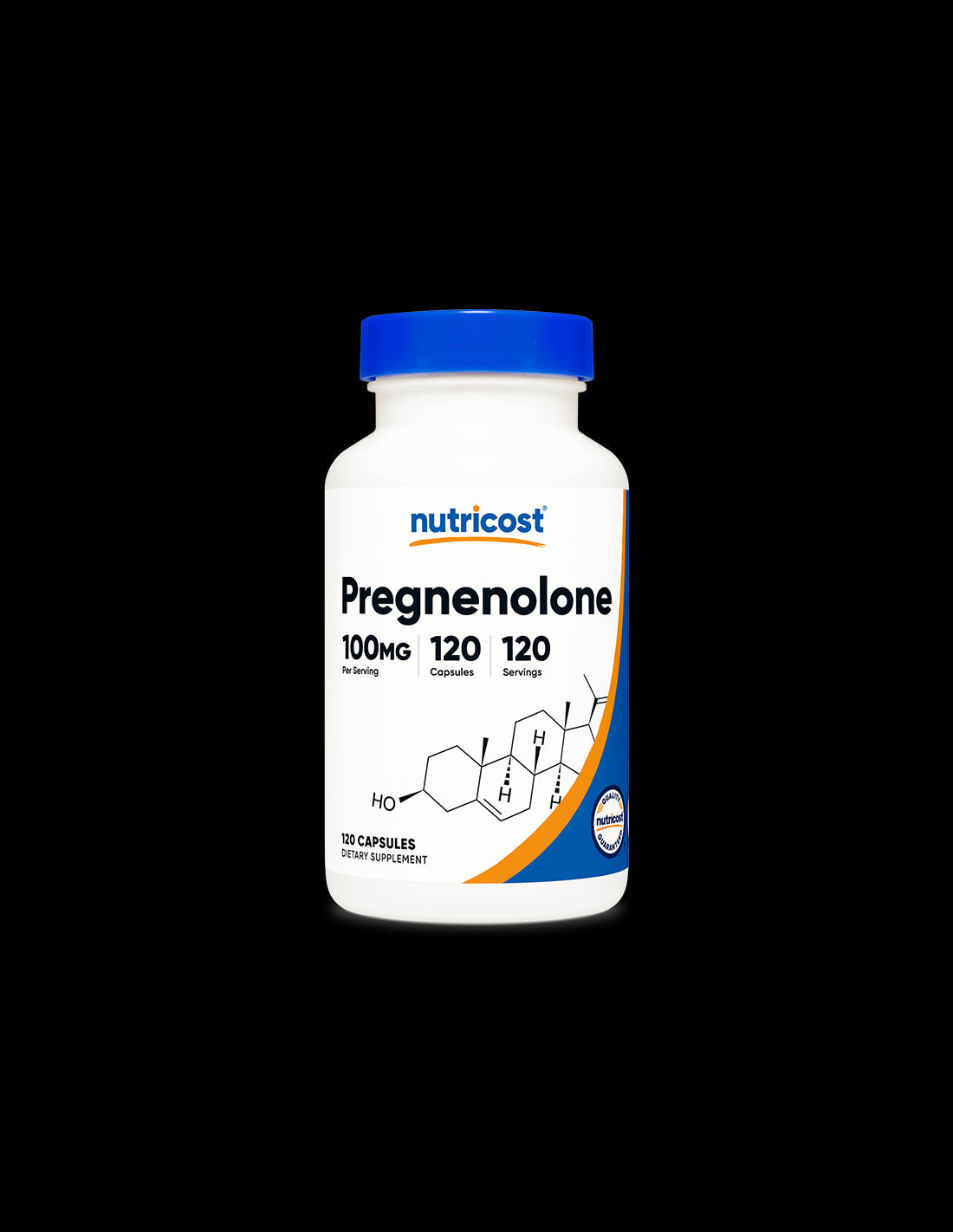Brain Function - Pregnenolone, 100 mg x 120 capsules Nutricost - Nutra Best Europe