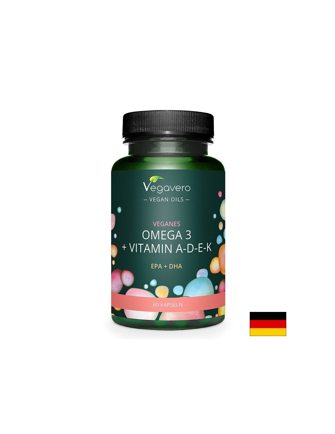 Funcția creierului, vederii și inimii - Omega-3 + Vitamina A, D3, E, K, 60 capsule