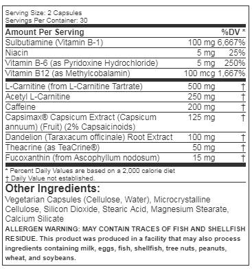 Shred Sport 60 capsule