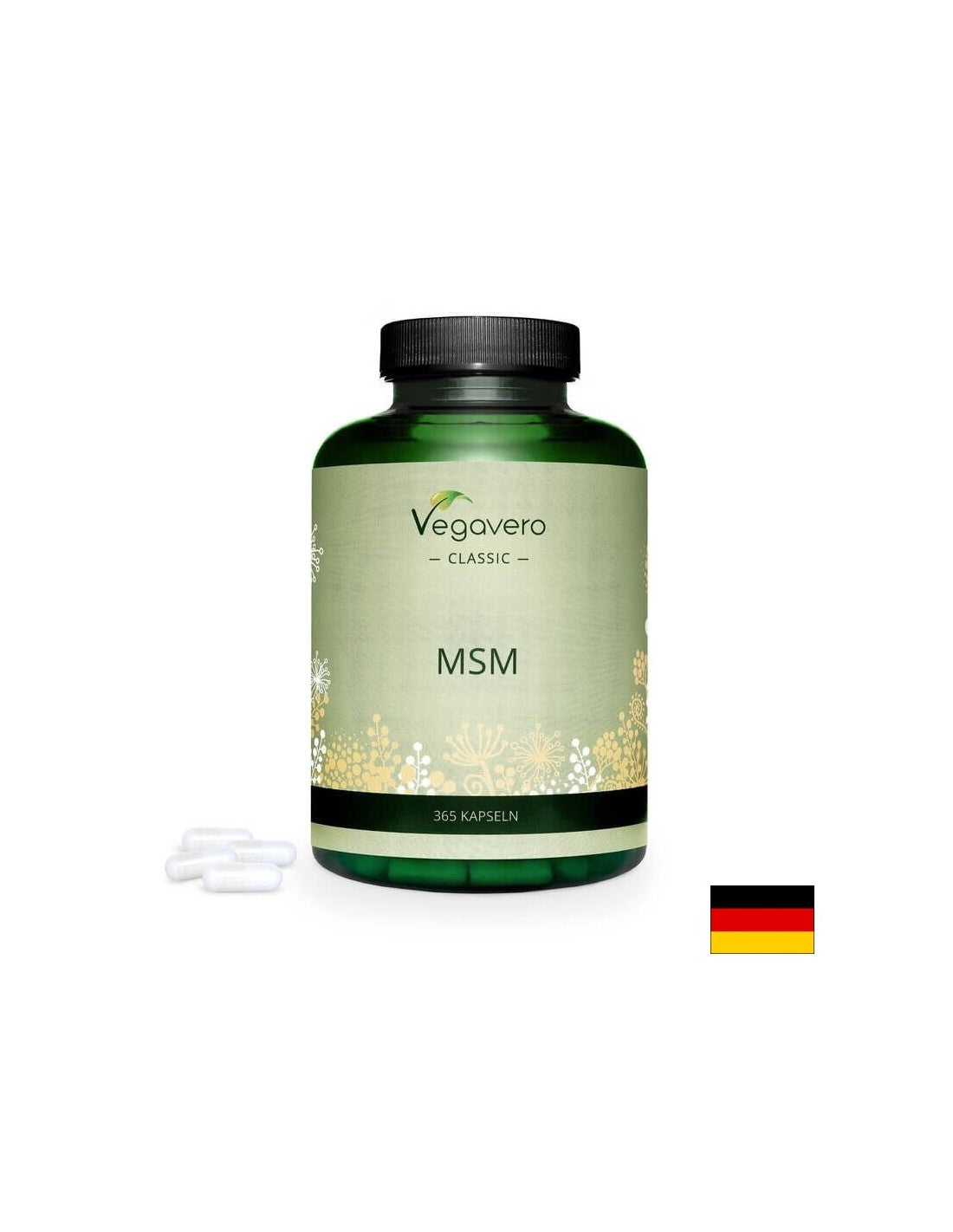 MSM/Metilsulfonilmetan, 365 capsule, 100% Vegan Vegavero