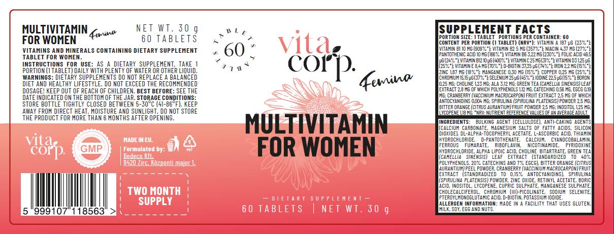 Femina MultiVitamin pentru femei - 60 tablete