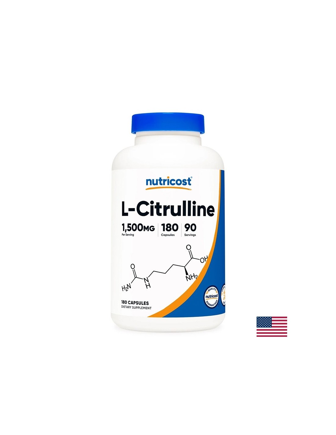 Forța musculară și sănătatea inimii - L-Citrulină, 750 mg x 180 capsule
