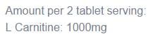 Aminoacid L-carnitină - 180 tablete