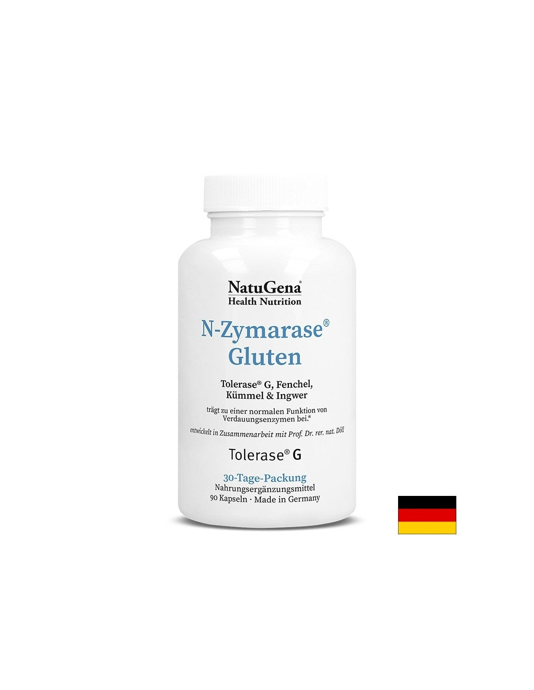 N-Zymarase® Gluten (complex enzimatic pentru intoleranță la gluten), 90 capsule