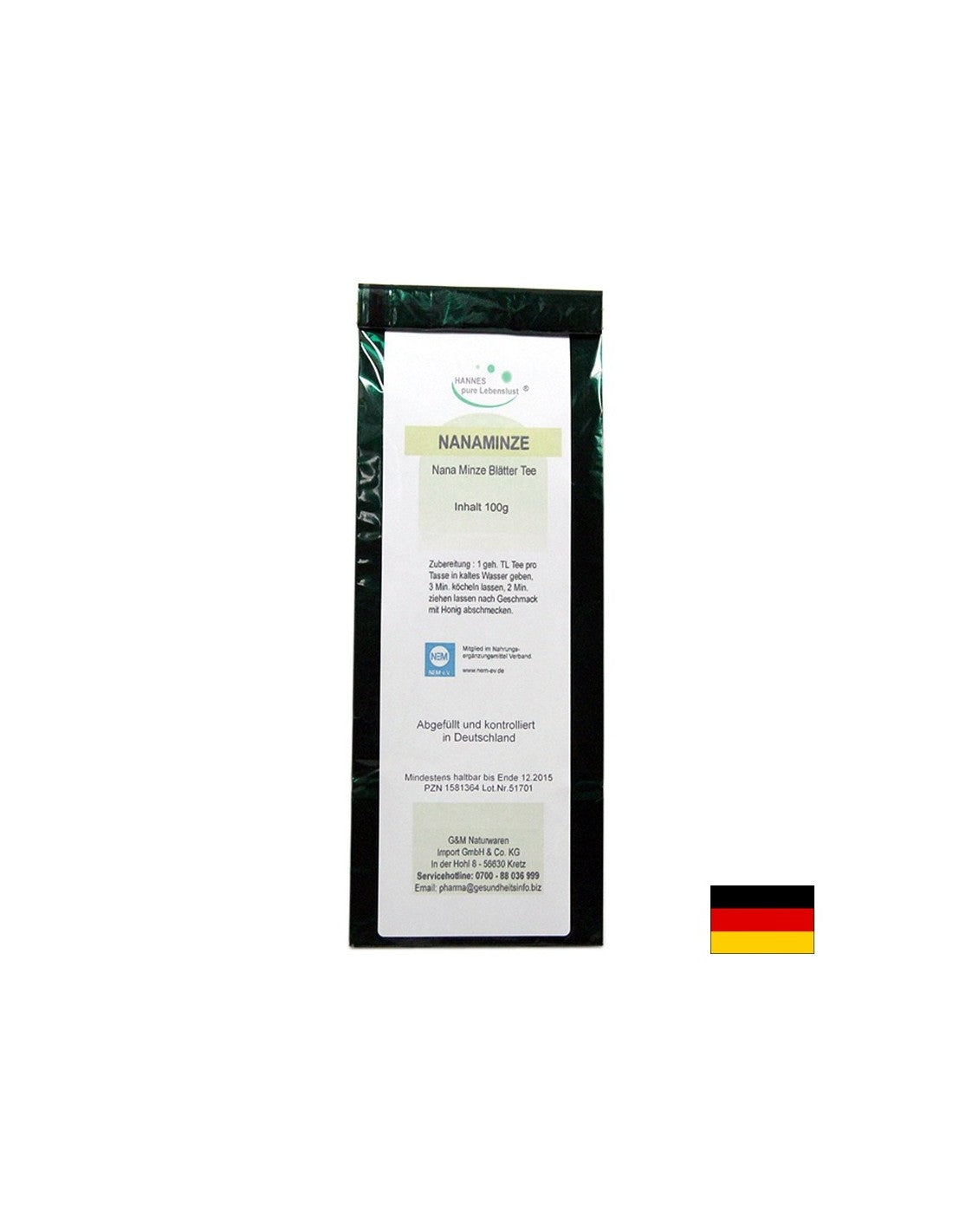 Nanaminze Tee - ceai marocan de menta, 100 g