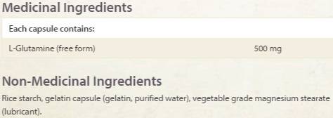 L-Glutamina 500 mg - 60 capsule