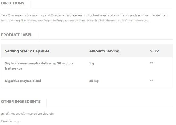 Izoflavone de soia 500 mg - 100 capsule