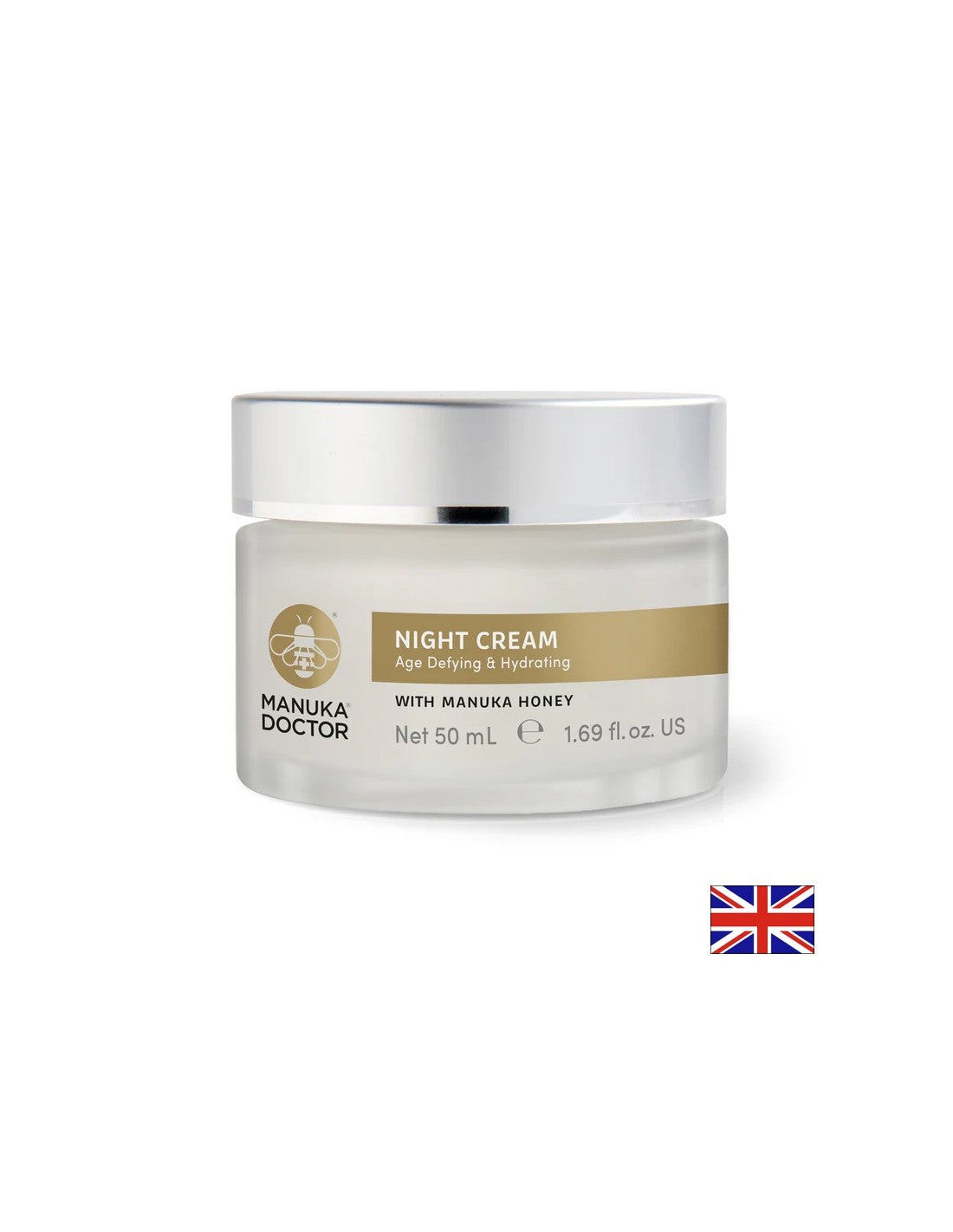 Crema de fata anti-imbatranire hidratanta de noapte cu miere de manuka, 50 ml