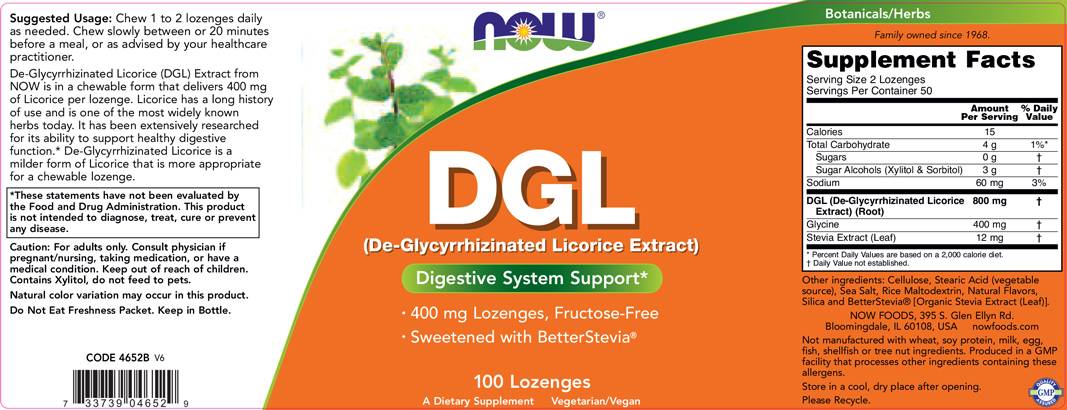 DGL 400 mg - 100 comprimate sublinguale
