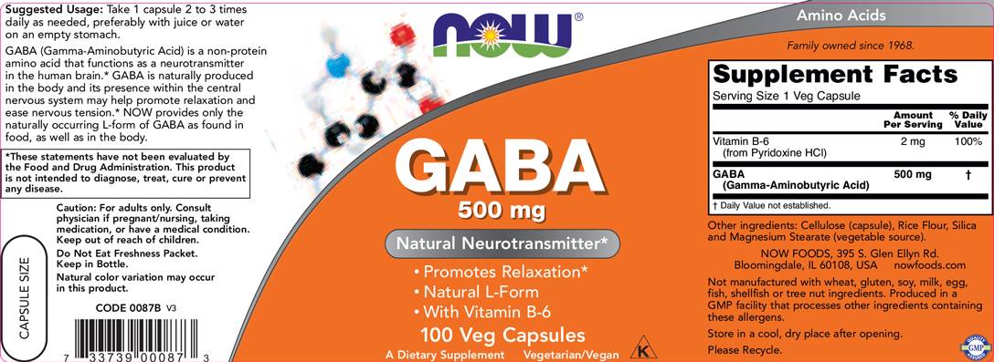 GABA 500 mg + B6 - 100 capsule