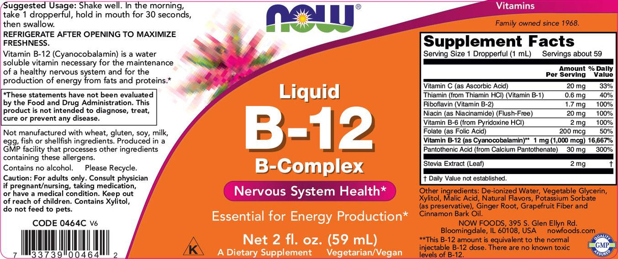 Vitamina B-12 lichida - 237 ml