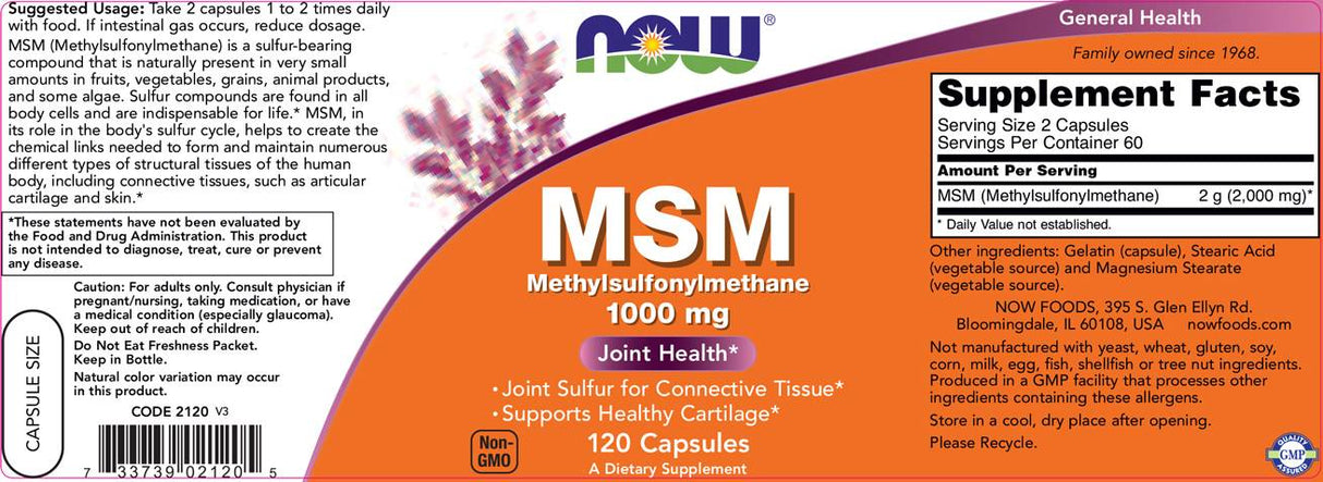 MSM 1000 mg - 240 capsule