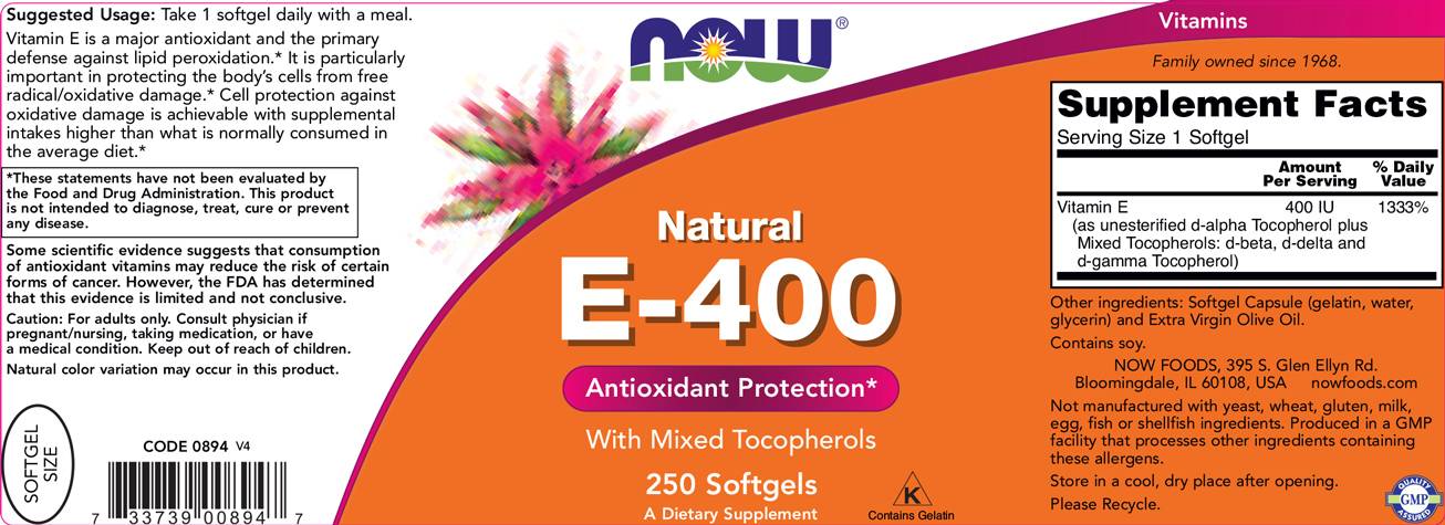 Vitamina E-400 UI MT - 250 capsule de gel