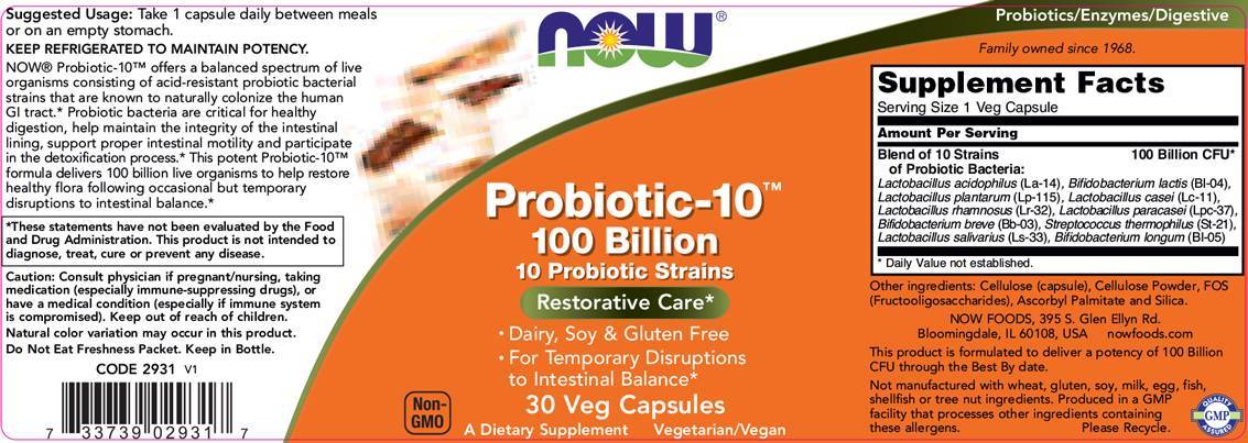 Probiotic-10 100 miliarde - 60 capsule