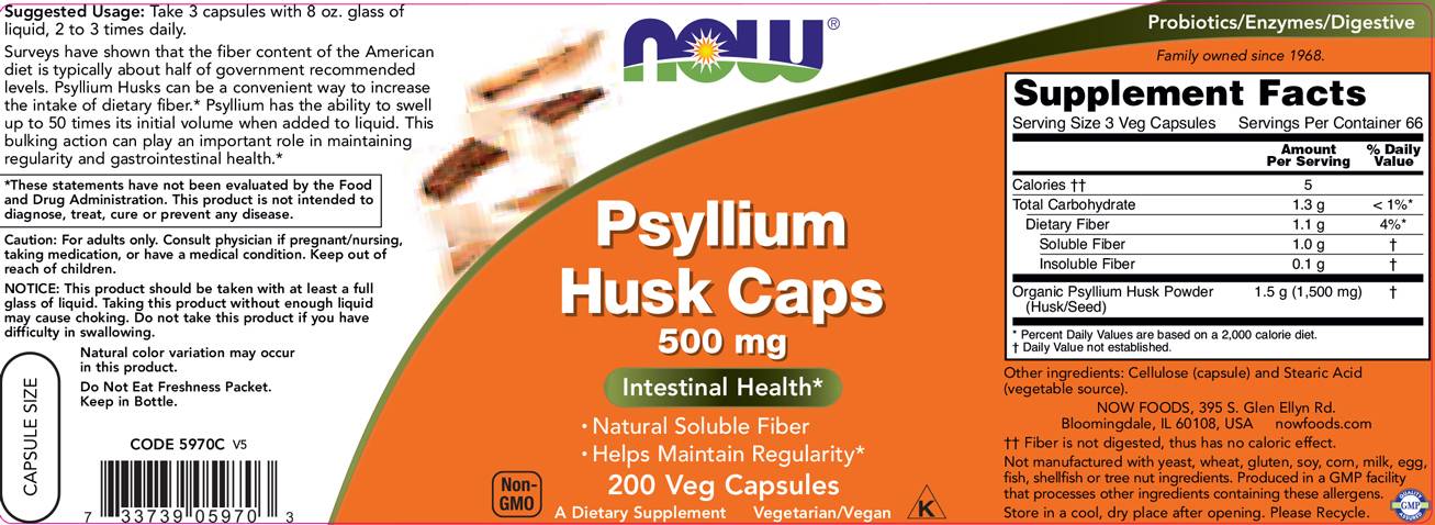 Capsule Psyllium Husk 500 mg - 200 capsule