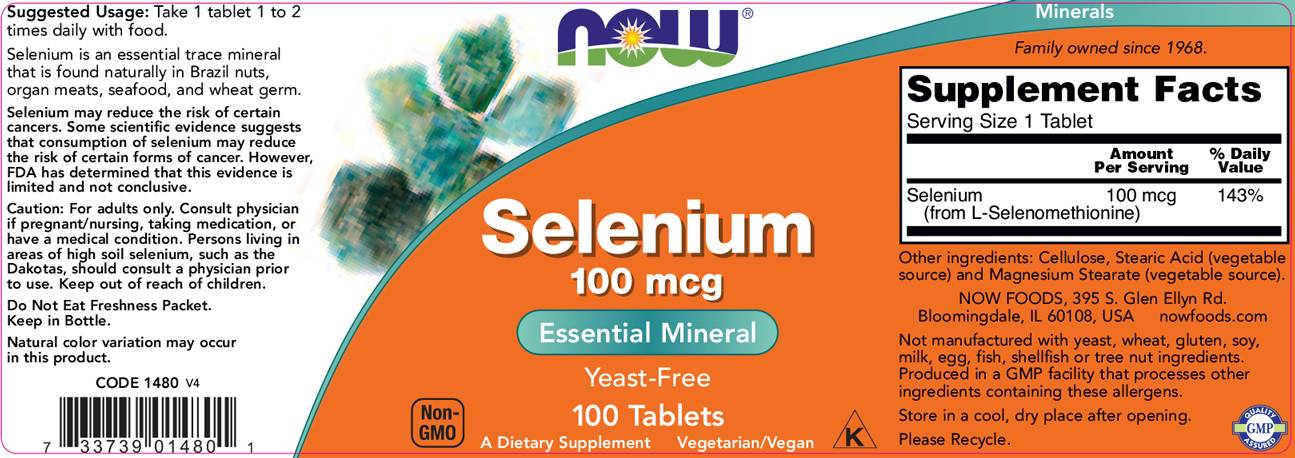 Seleniu 100 mcg - 100 comprimate