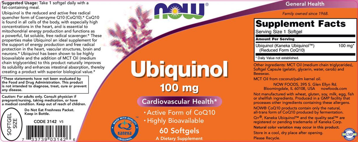 Ubiquinol 100 mg - 60 capsule de gel