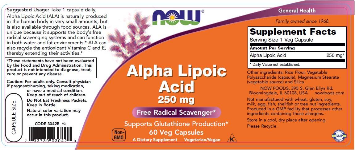 Acid alfa lipoic 250 mg - 60 capsule