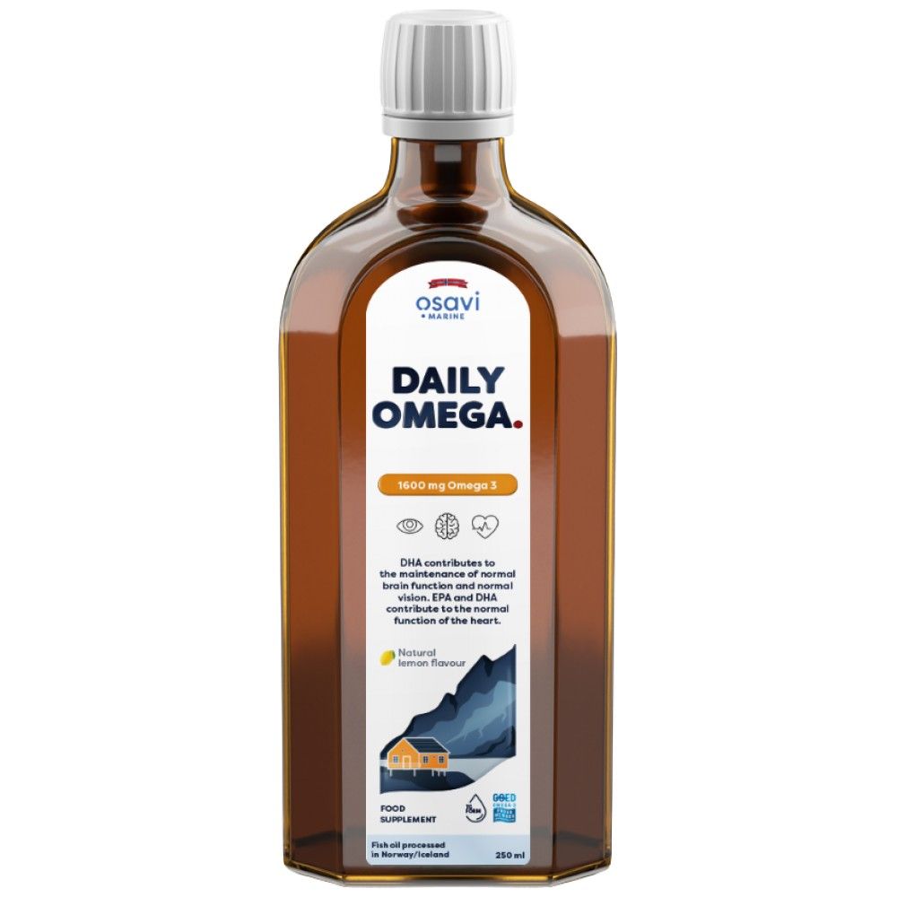 Daily Omega Liquid | Aromă naturală de lămâie - 250 ml