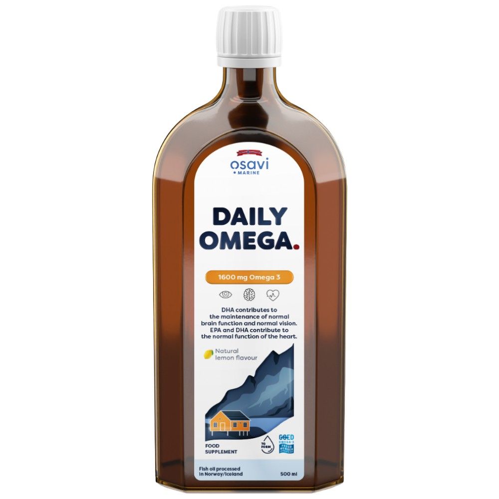 Daily Omega Liquid | Aromă naturală de lămâie - 500 ml