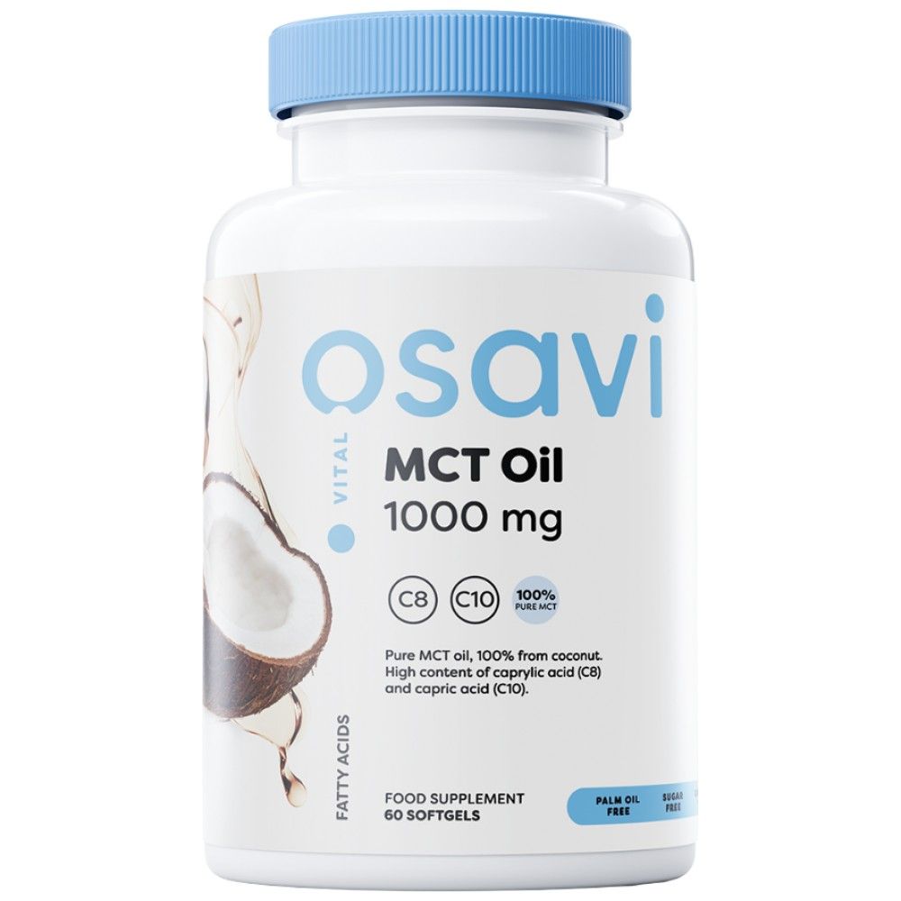 Ulei MCT 1000 mg | C8 + C10 - 60 capsule moi