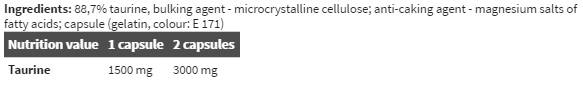 Taurine Mega Caps - 120 capsule