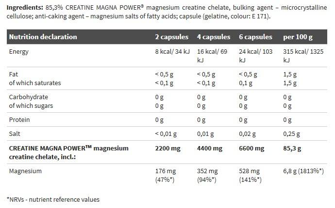 Creatine Magna Power - 120 capsule