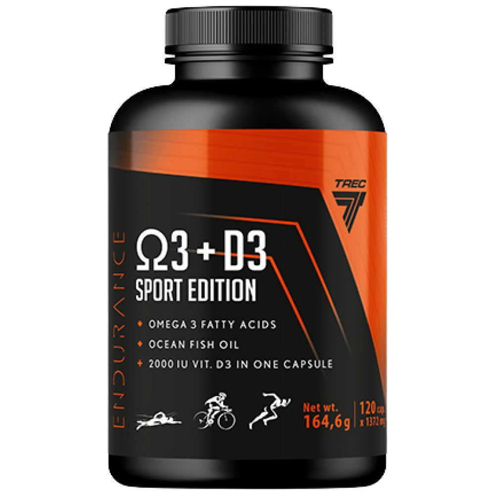 Omega 3 + D3 Endurance | Sport Edition 120 capsule de gel