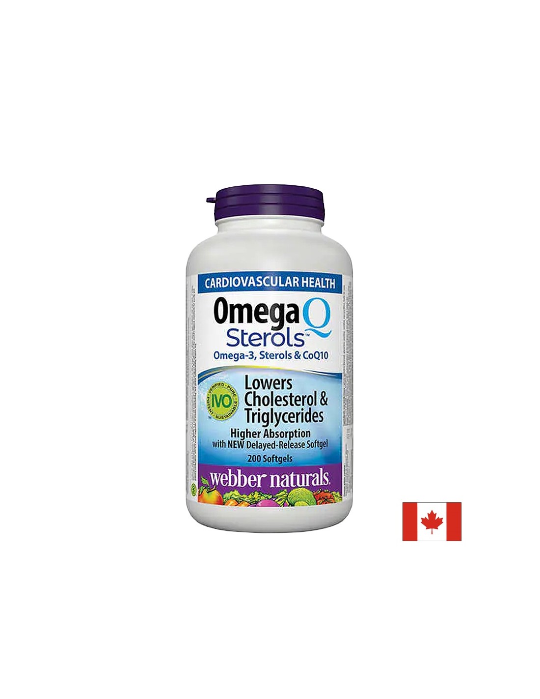 Omega-3, steroli vegetali și coenzima Q10 - Omega Q Steroli, 200 capsule softgel