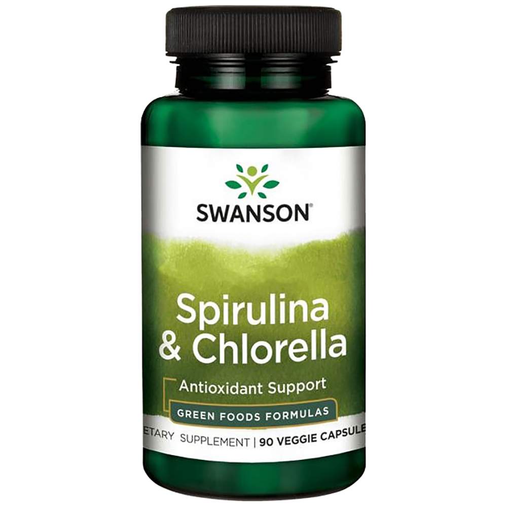 Fabricat cu Spirulina organica si Chlorella 400 mg 90 capsule
