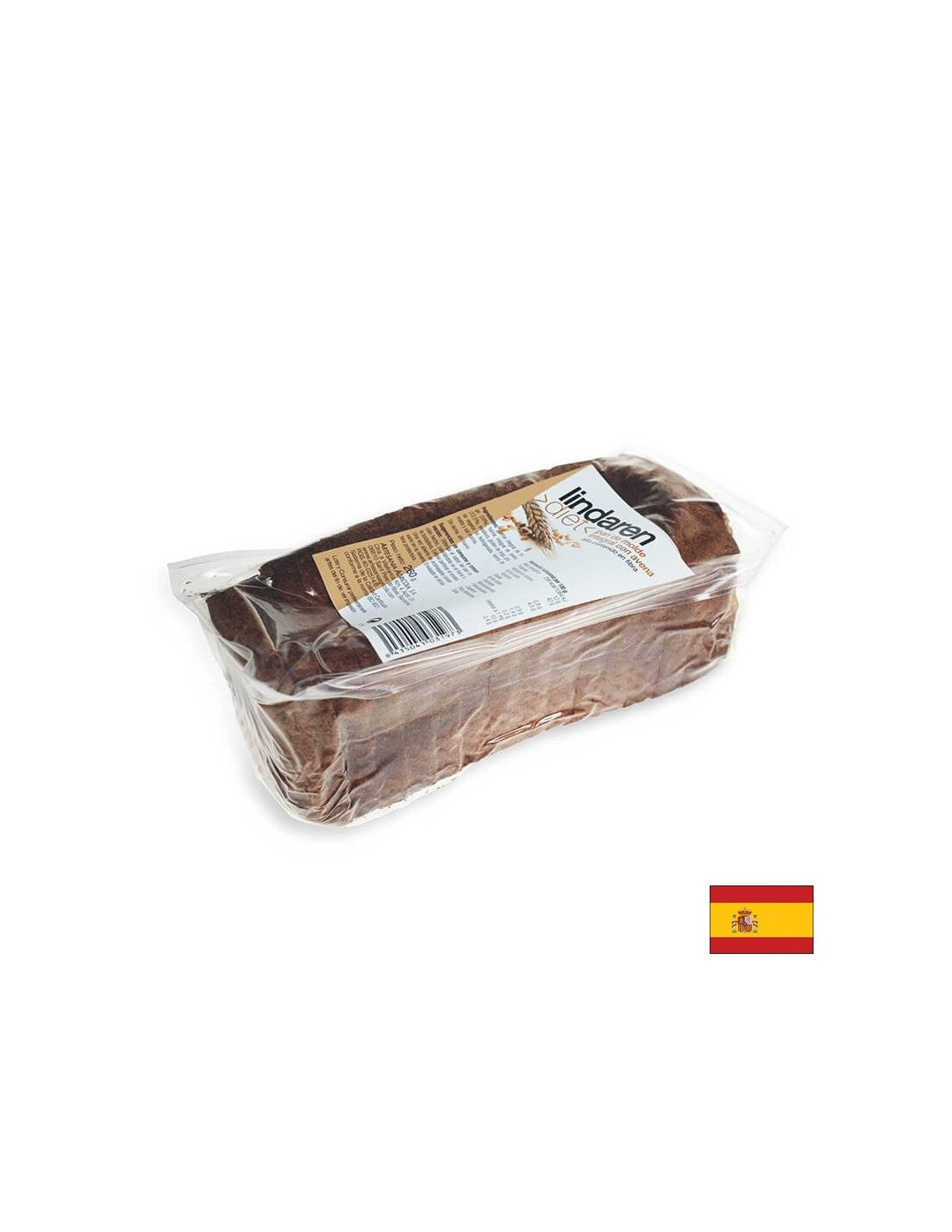 Pâine integrală cu tărâțe de ovăz - Fabricată în Spania, 260 g, feliată