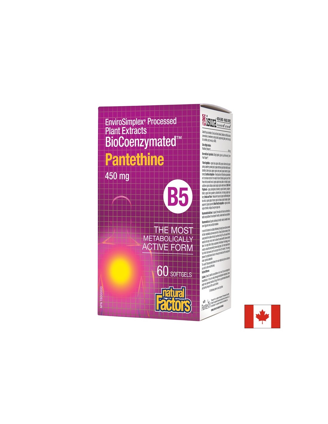 Pantethine BioCoenzymated™ 450 mg - 60 capsule de gel