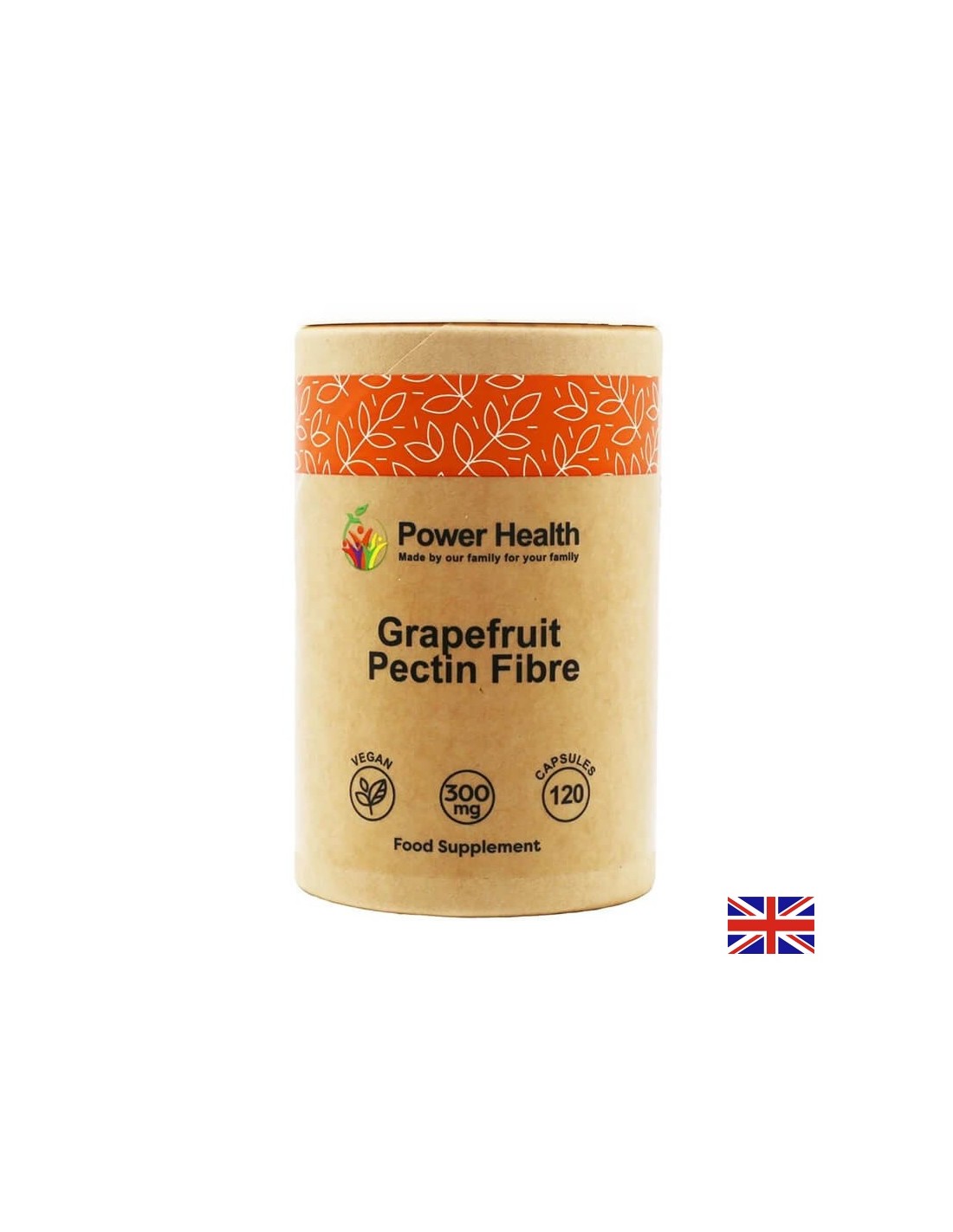 Fibră de pectină (din grapefruit), 300 mg x 120 capsule