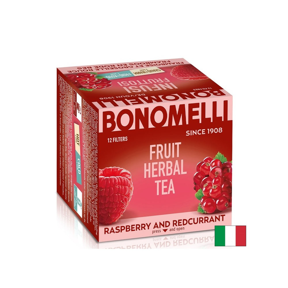 Ceai de fructe cu zmeură și coacăze roșii – Prospețime naturală, 12 pliculețe