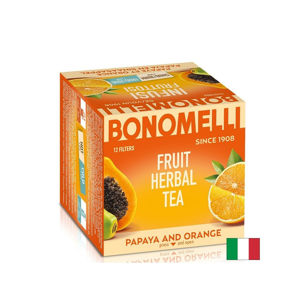 Ceai de fructe cu papaya și coajă de portocală - Prospețime exotică și vitalitate naturală, 12 pliculețe