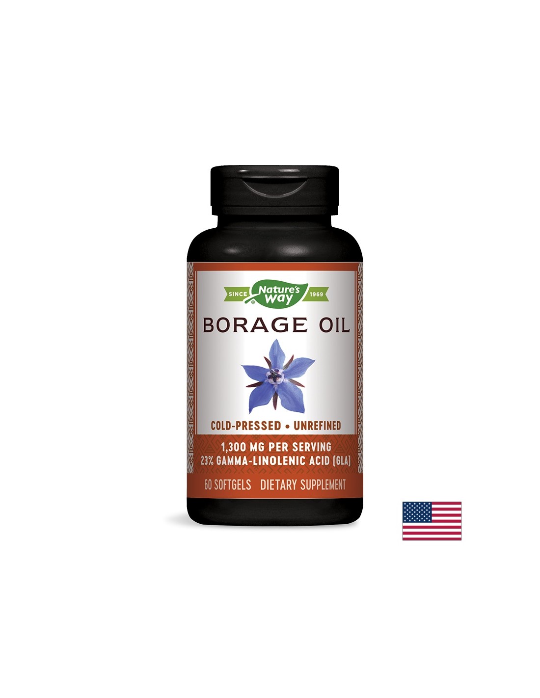 Ulei de borage 1300 mg - 60 capsule