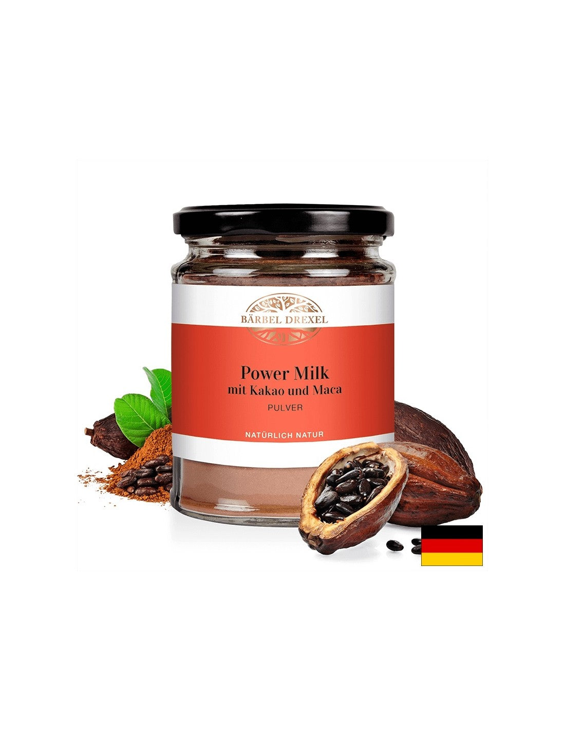 Power Milk mit Kakao und Maca Pulver / Lapte energizant cu cacao, maca și scorțișoară / Pudră, 120 g Bärbel Drexel