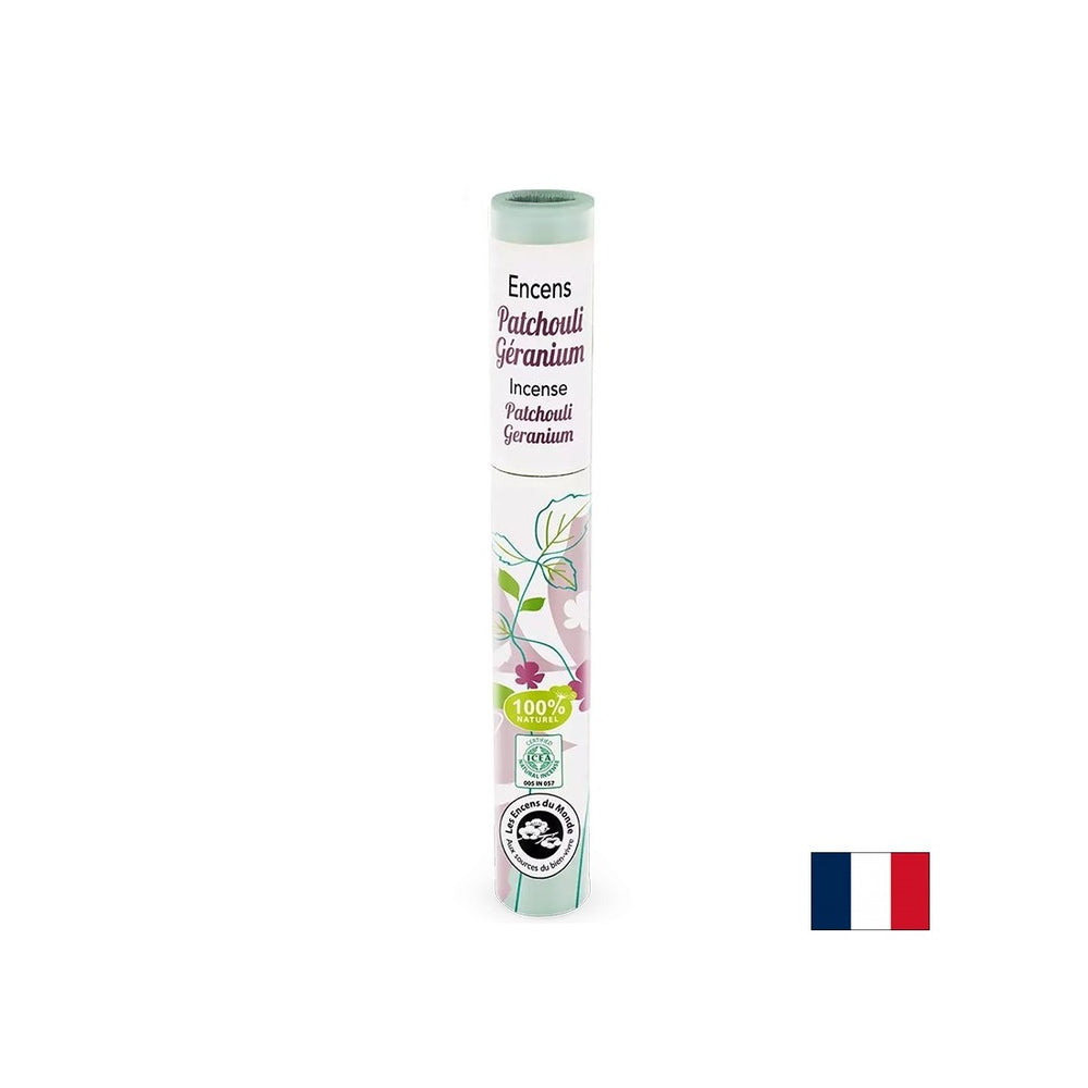 Bețișoare aprinse cu parfum de paciuli și geraniu, 30 buc.