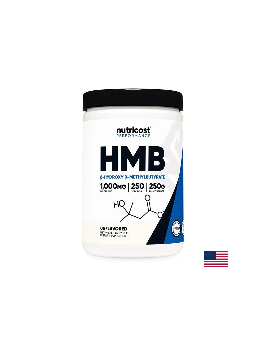 Pentru sporturi active - HMB (Beta-hidroxi Beta-metil butirat), 250 g de pulbere