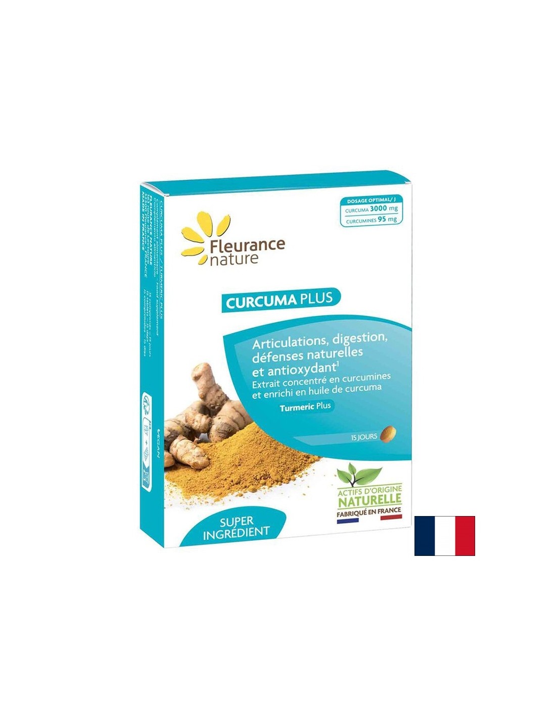 Pentru inflamații și dureri - Turmeric - Curcuma Plus, 100 mg x 15 comprimate
