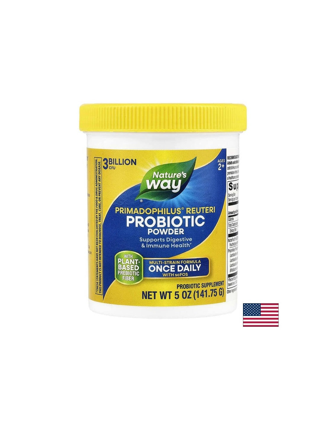 Primadophilus Reuteri - Primadophilus Reuteri, 3 miliarde de probiotice active (pulbere), 141,75 g Nature's Way