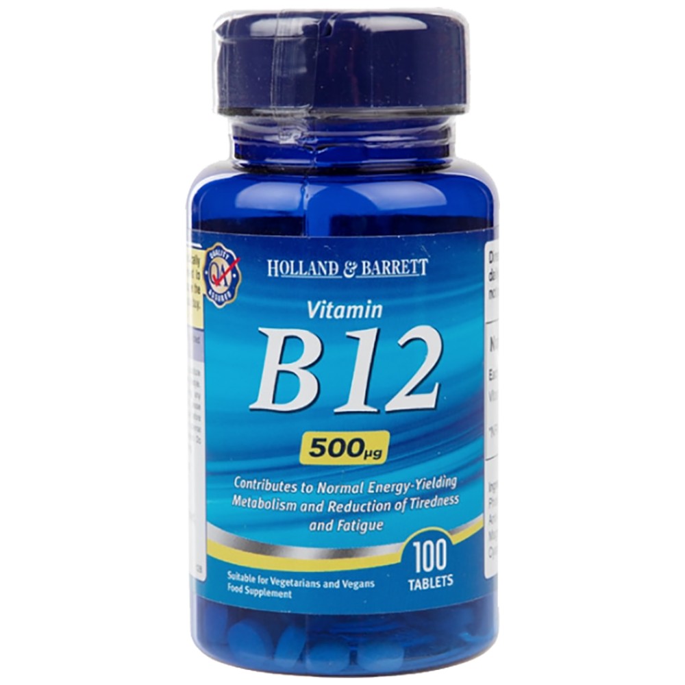 Vitamina B12 Cianocobalamina 500 mcg - 100 tablete
