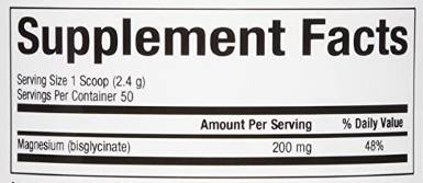 Pudră de bisglicinat de magneziu - 120 de grame