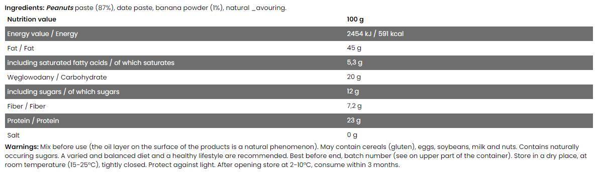 Borcan bun / Plin cu pastă de arahide / Arome diferite 300 de grame