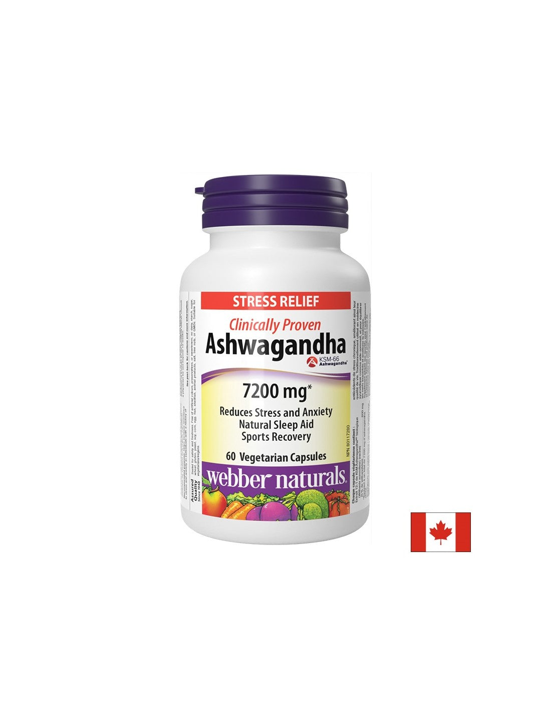 Relaxarea sistemului nervos - Ashwagandha 7200 mg, 60 V capsule
