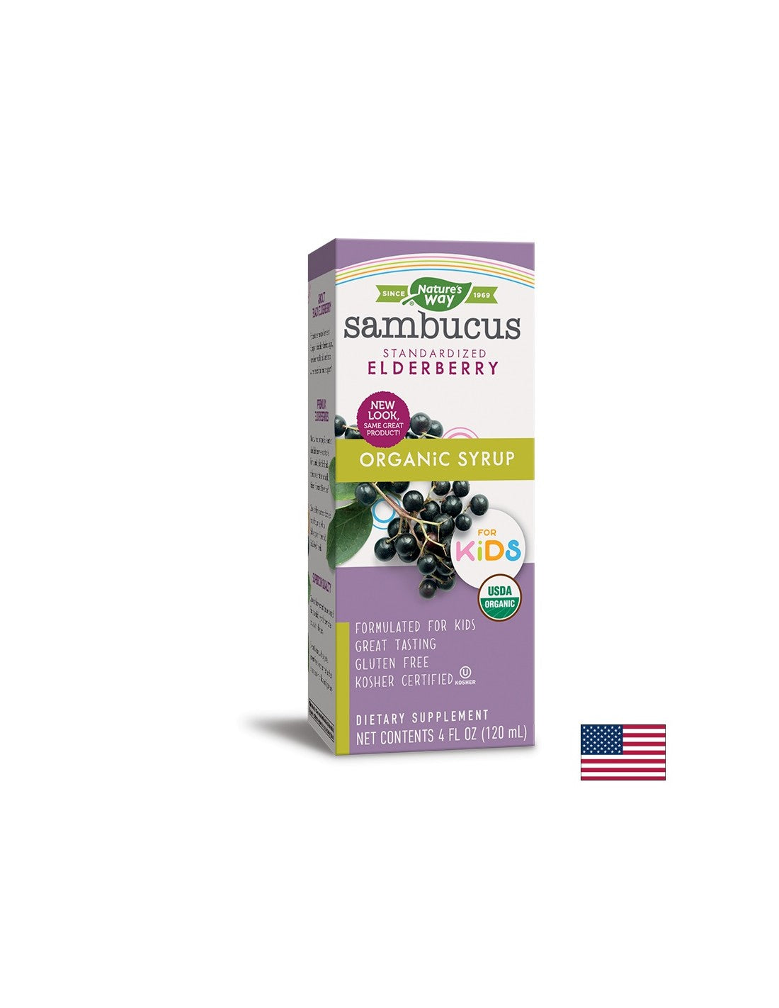 Sirop organic Sambucus pentru copii x 120 ml Nature's Way