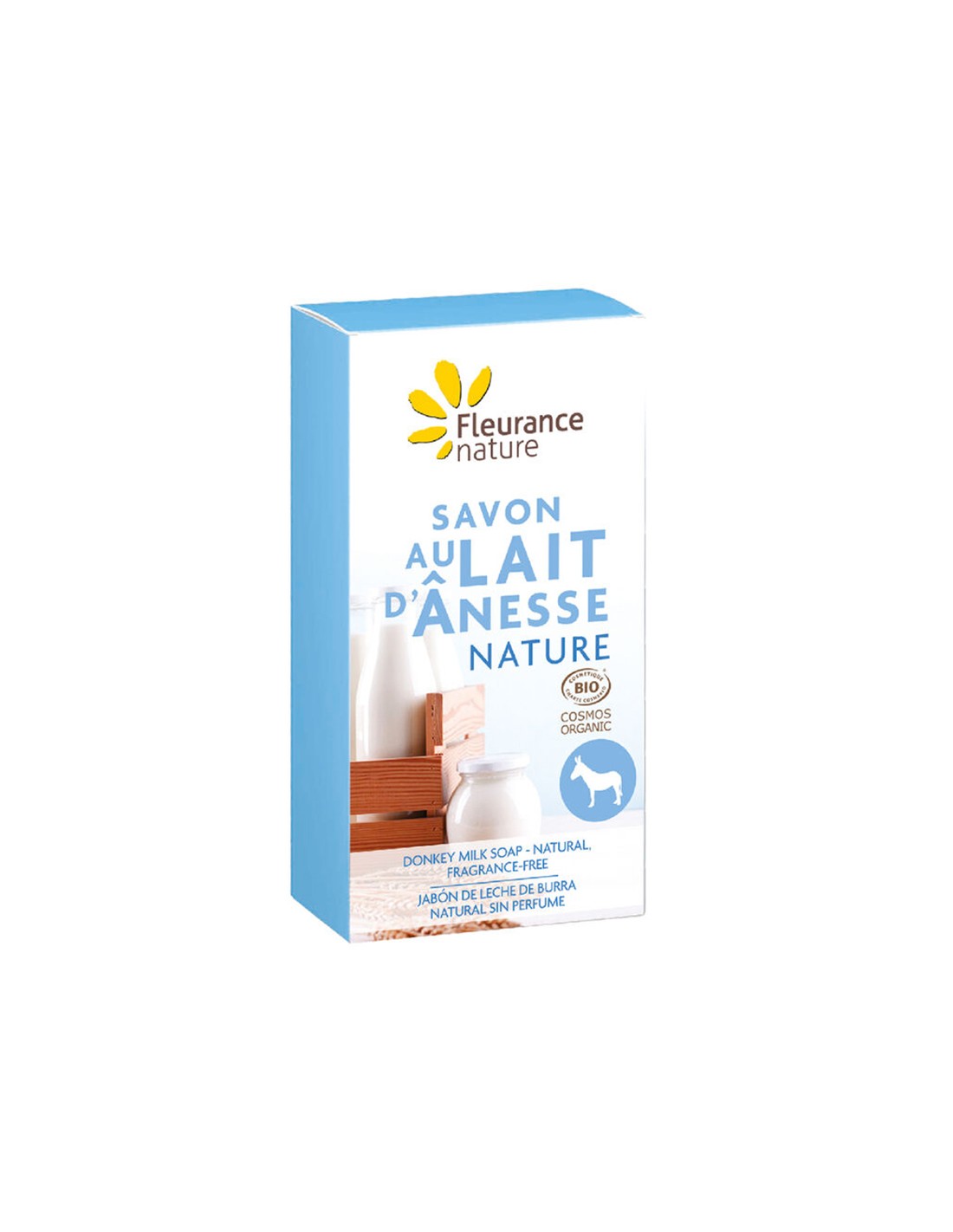 Donkey milk soap, 100 g Fleurance Nature - Nutra Best Europe