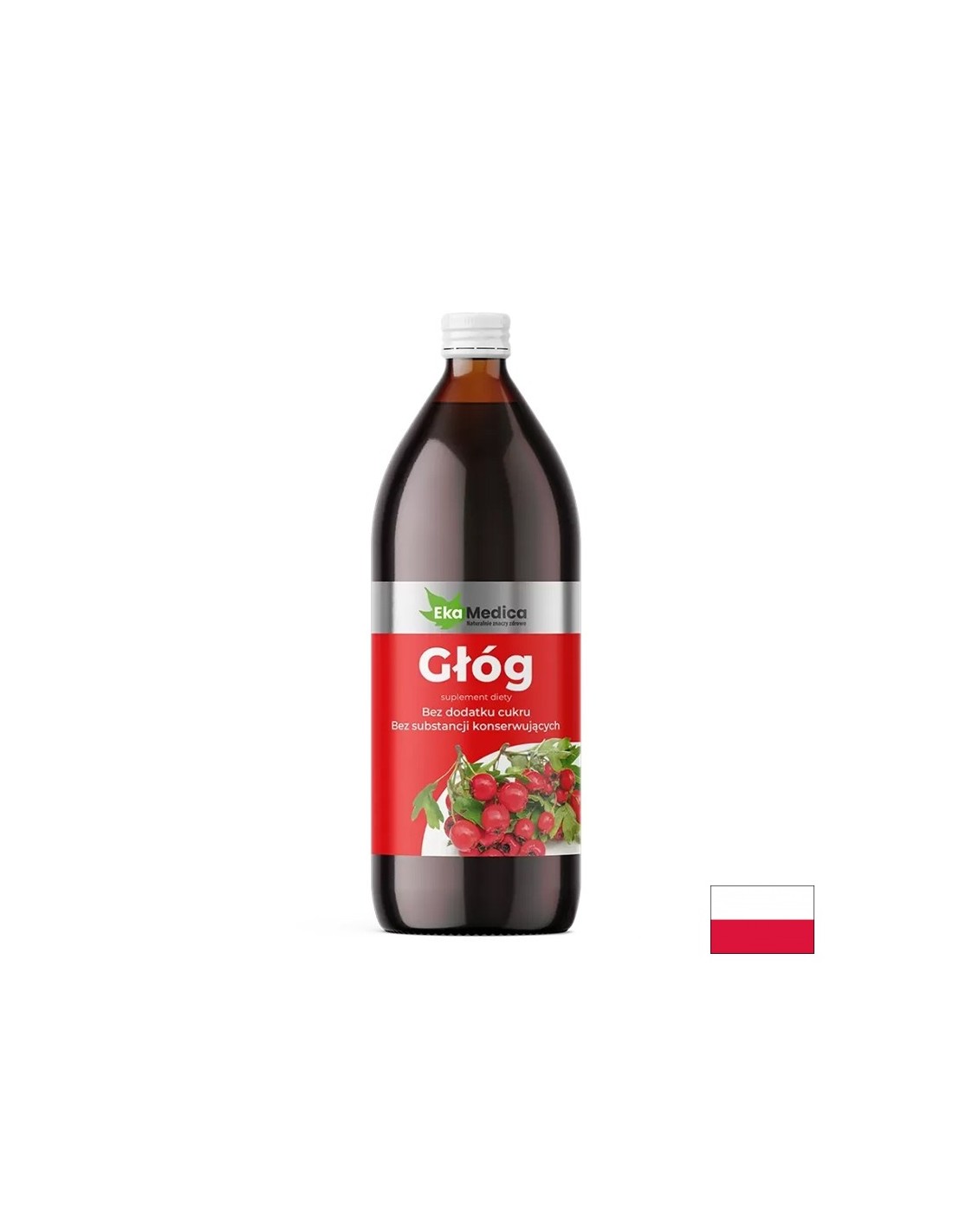 Suc de păducel cu camu camu și vitamina C naturală - Inimă și sistem nervos, 1 litru, 20 sau 40 de doze