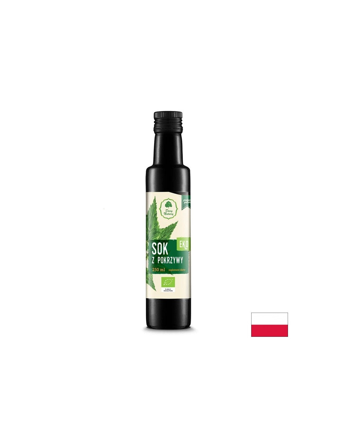 Suc de urzica organic pentru adaugare la bauturi si mese - Cu efect diuretic si antianemic, 250 ml, 33 doze