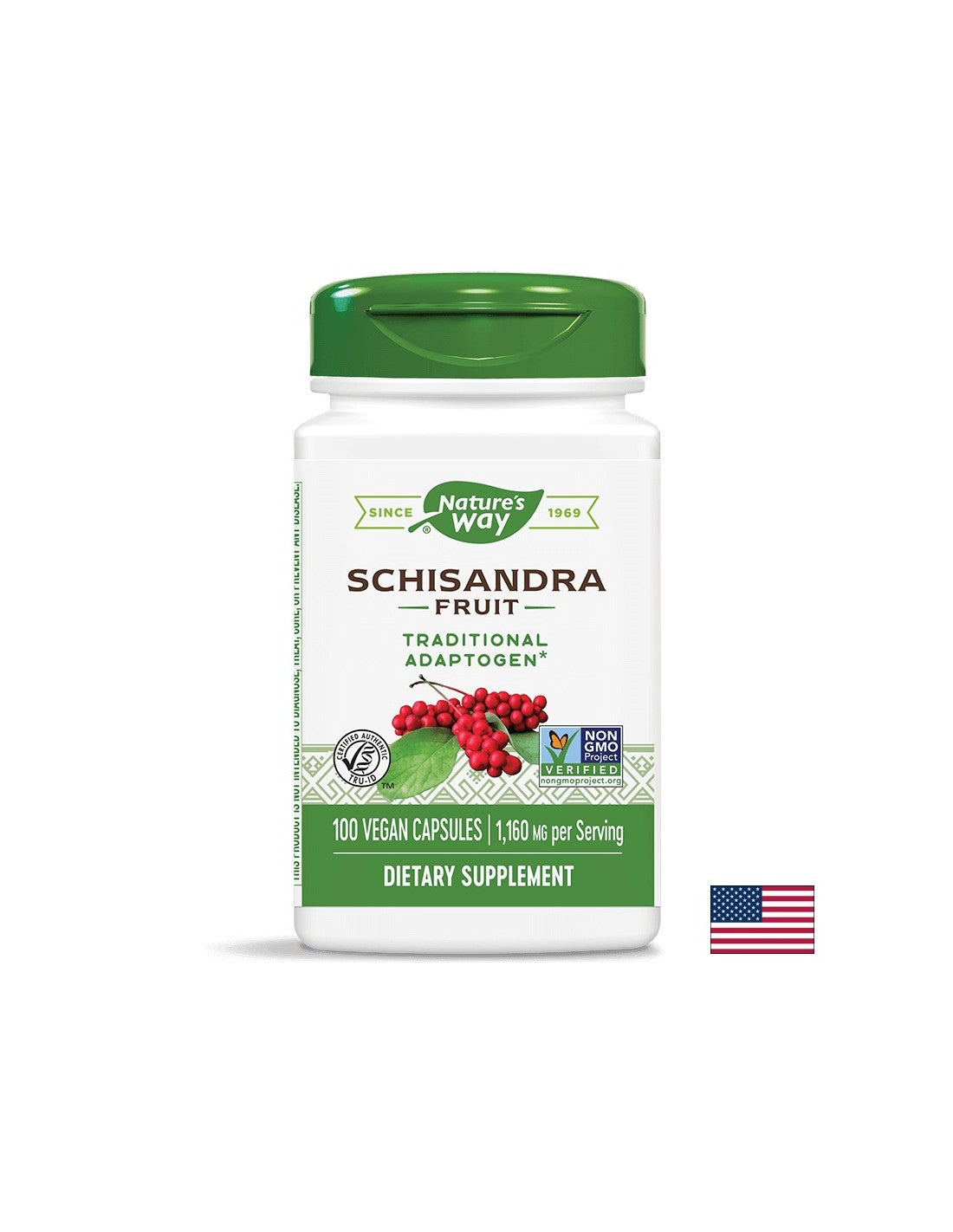 Schisandra Fruit 580 mg - 100 capsules - Nutra Best Europe